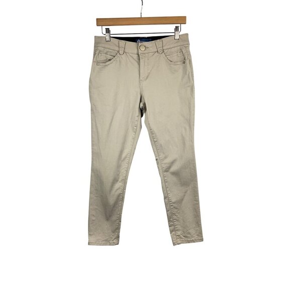 Democracy Womens Absolution Khaki Pants 4P Cotton Blend Made In China - Picture 1 of 4